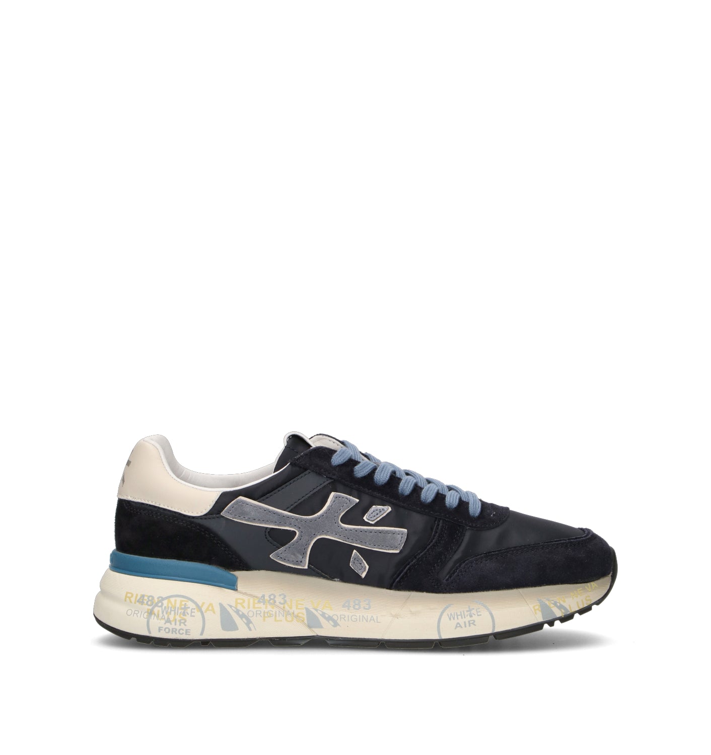 PREMIATA Sneaker uomo blu in suede