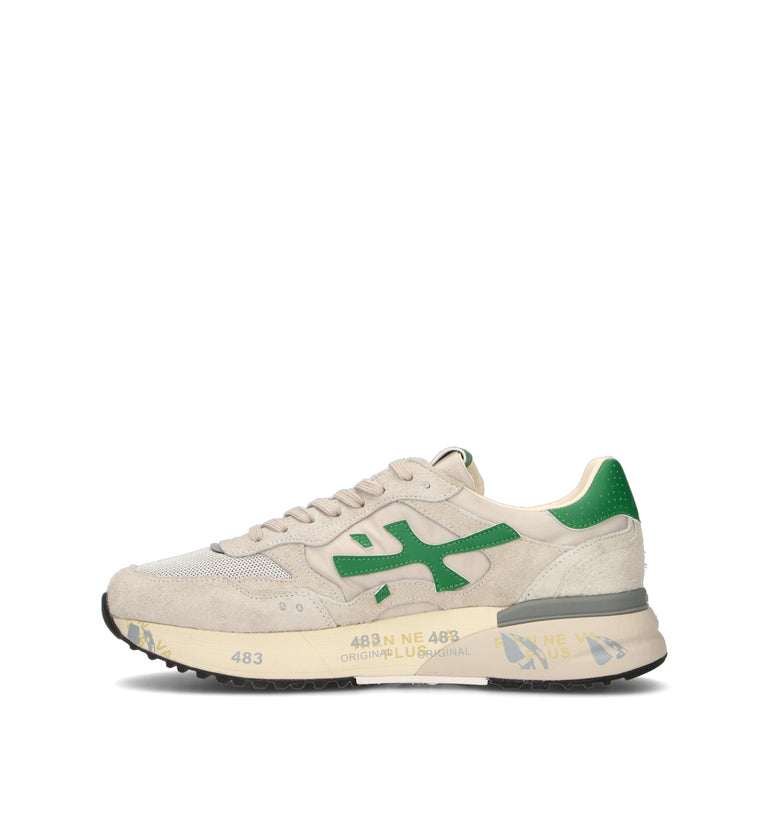 PREMIATA Sneaker uomo grigia/verde