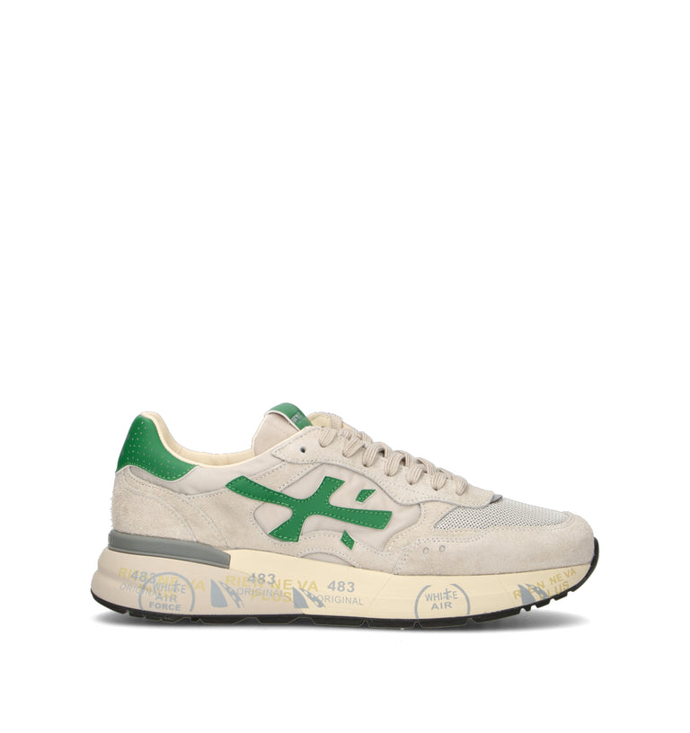 PREMIATA Sneaker uomo grigia/verde