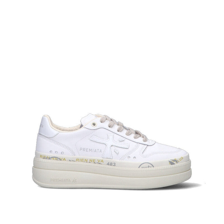 PREMIATA Sneaker donna bianca in pelle