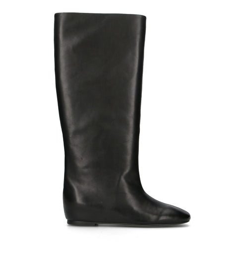 LOAFER Stivale donna nero in pelle