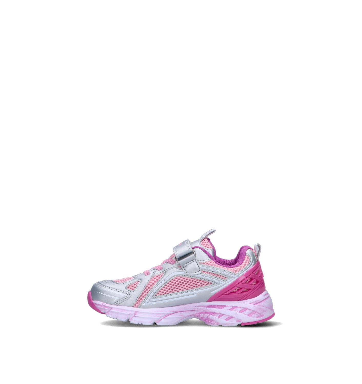 MELANIA Sneaker bimba rosa/argento