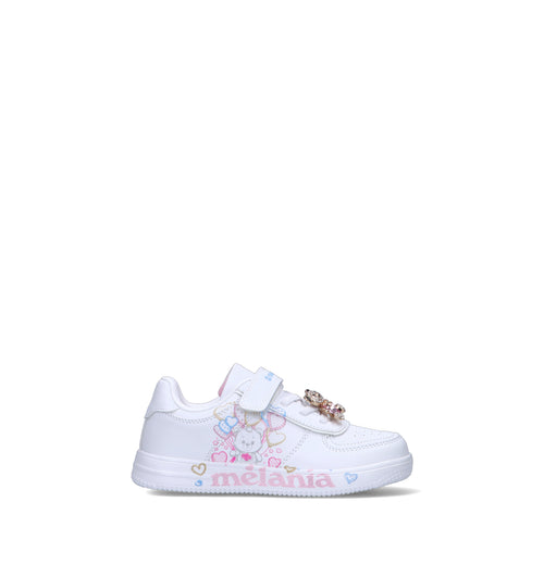 MELANIA Sneaker bimba bianca