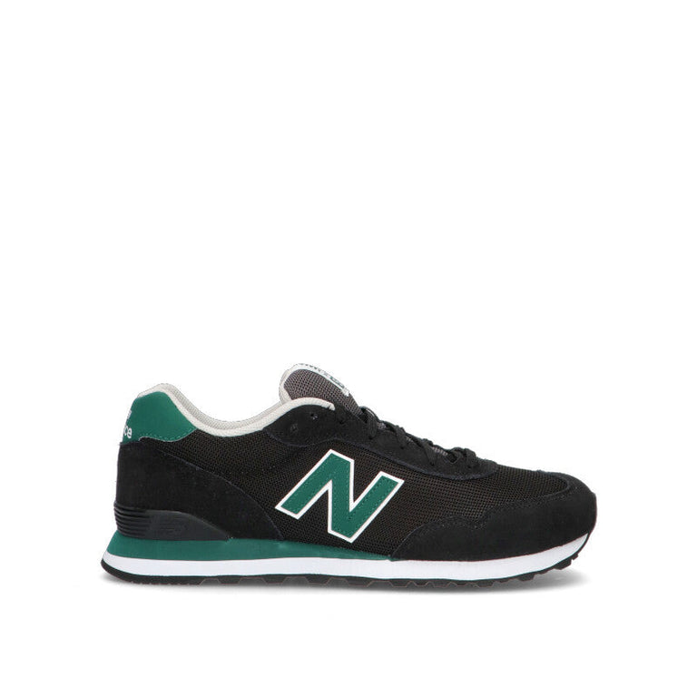 NEW BALANCE 515 Sneaker uomo nera e azzurra in suede