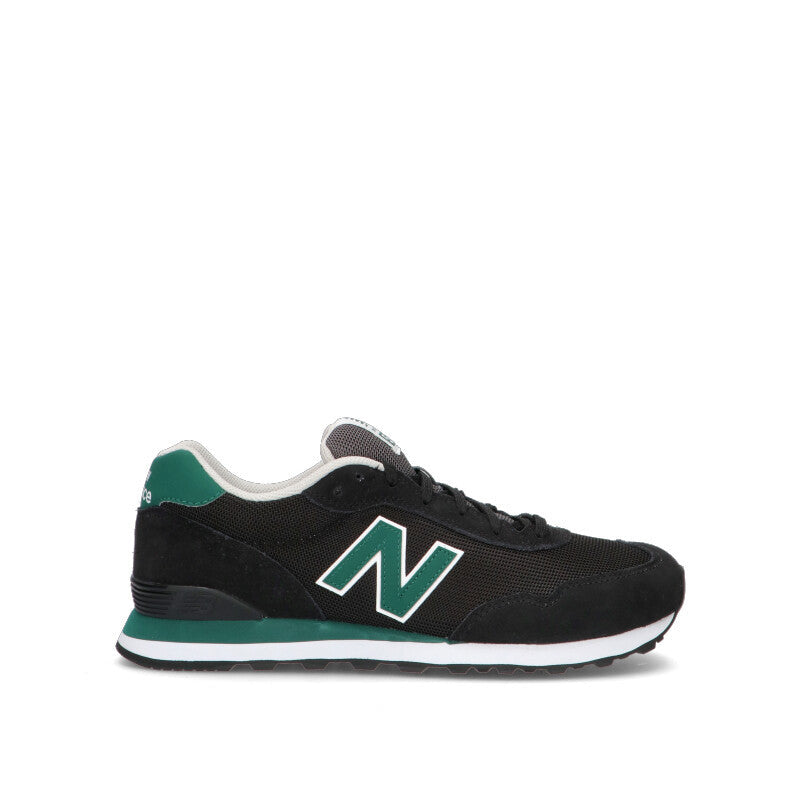 NEW BALANCE 515 Sneaker uomo nera e azzurra in suede