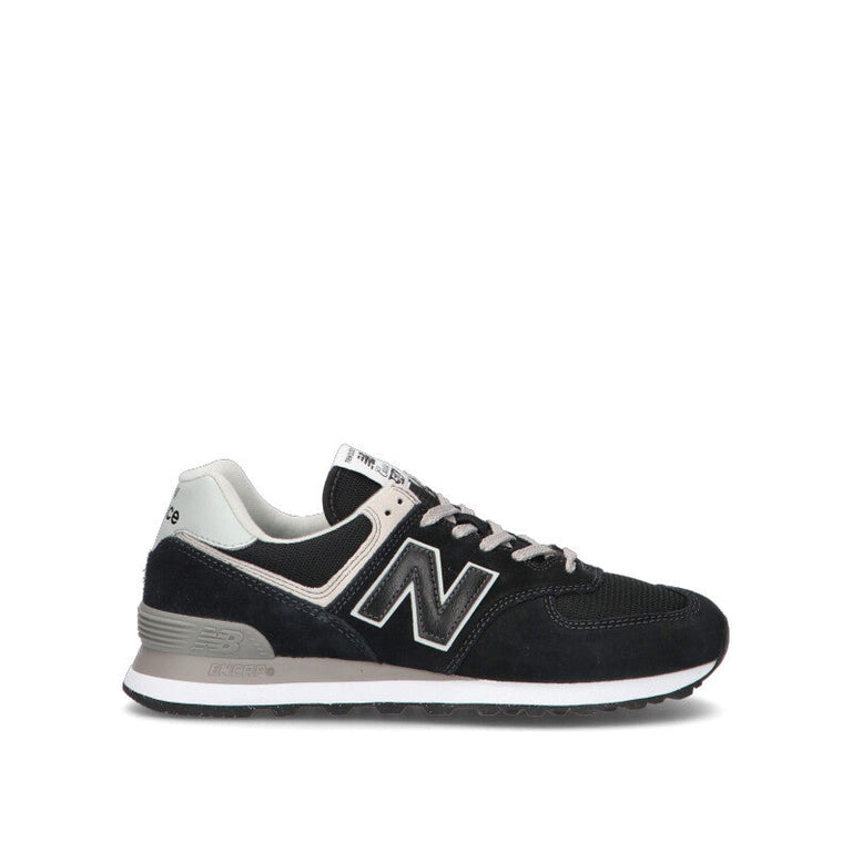 NEW BALANCE 574 Sneaker uomo nera in suede