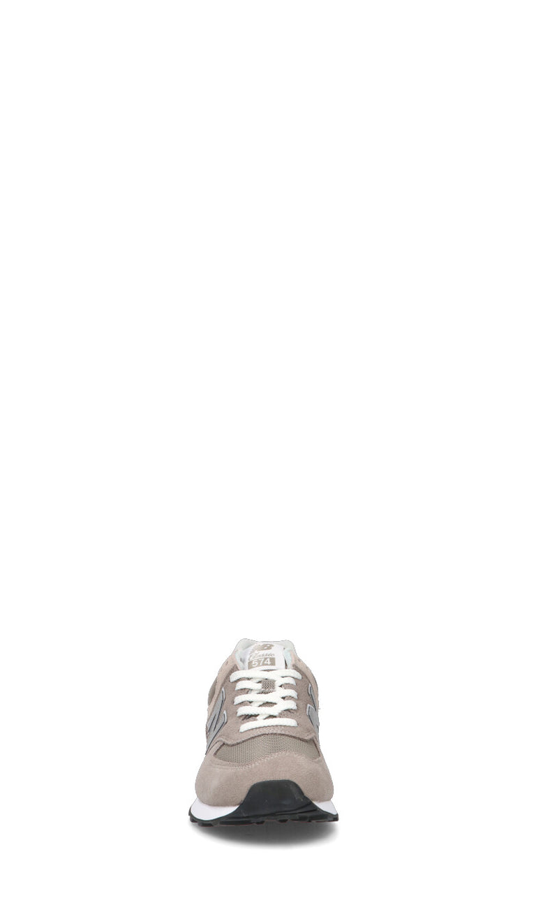 NEW BALANCE 574 Sneaker uomo grigia in suede