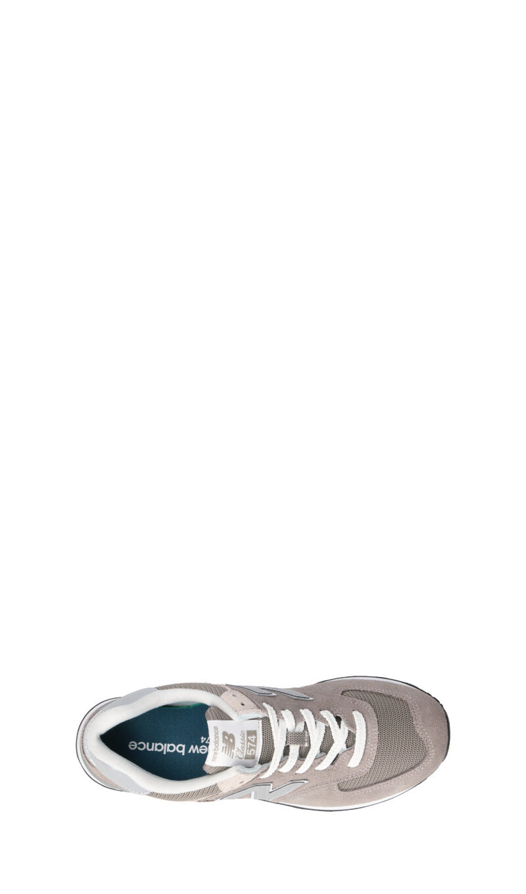 NEW BALANCE 574 Sneaker uomo grigia in suede