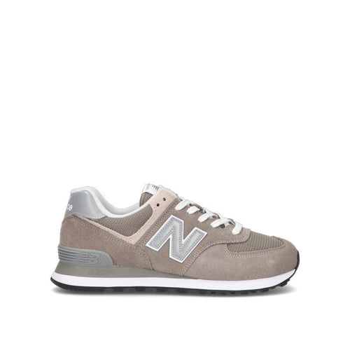 NEW BALANCE 574 Sneaker uomo grigia in suede