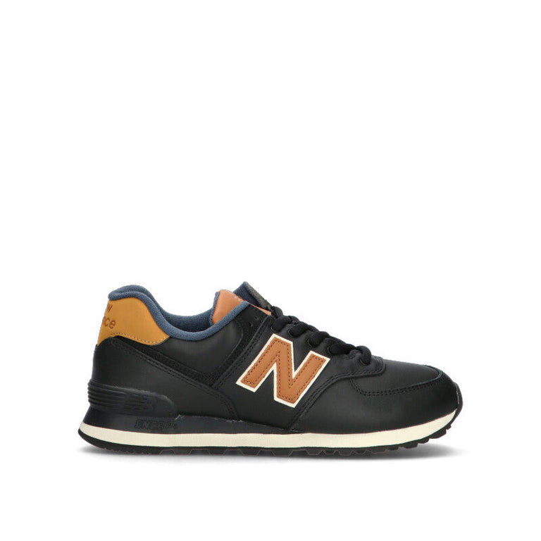 NEW BALANCE Sneaker uomo nera in pelle