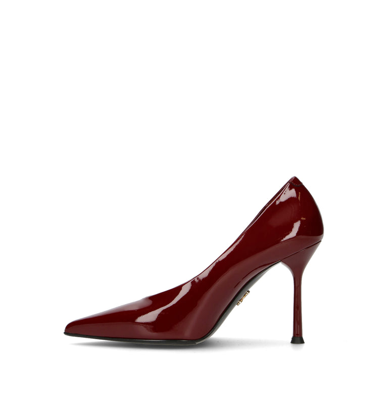 SERGIO LEVANTESI Décolleté donna bordeaux in pelle