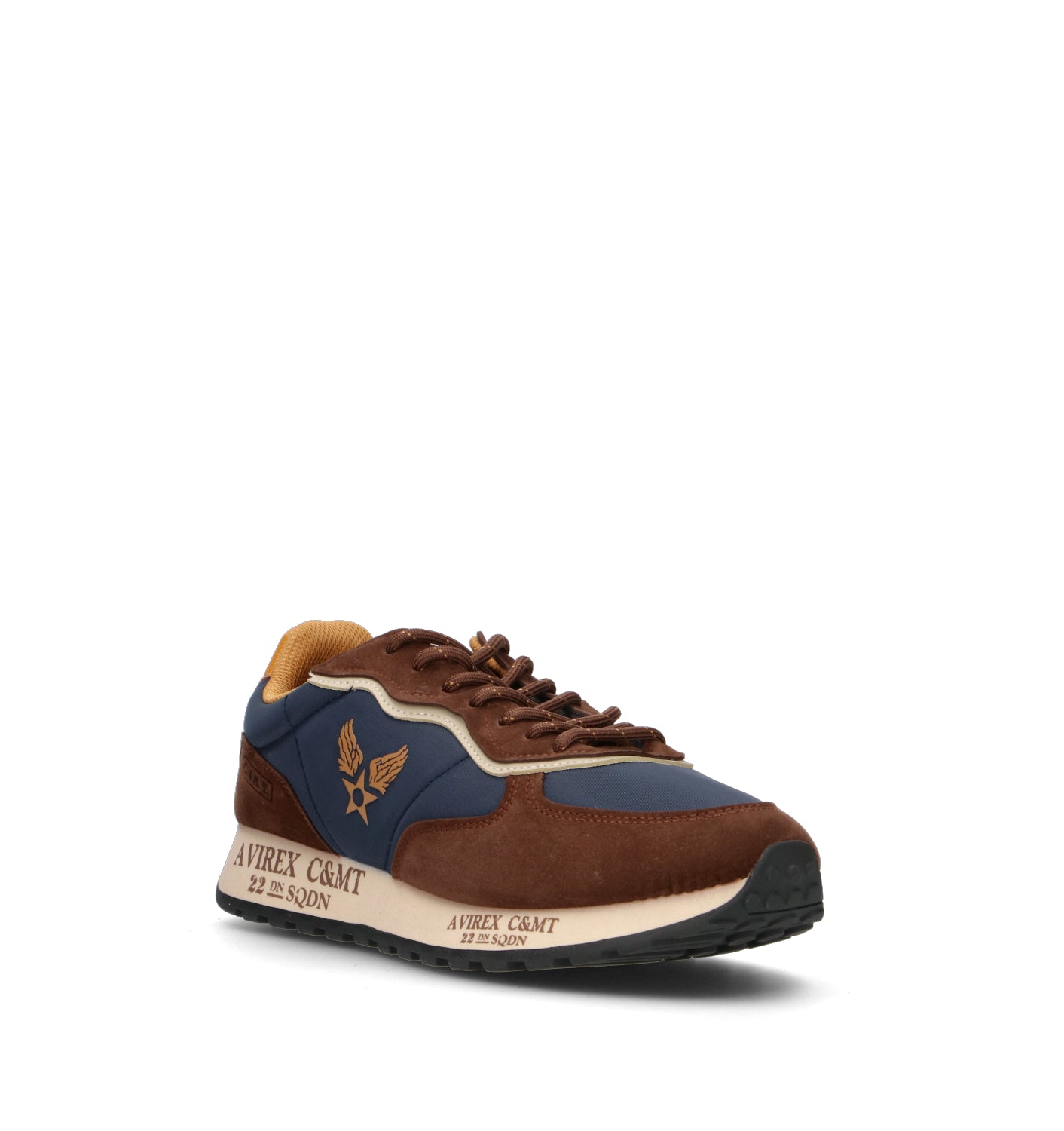 AVIREX Sneaker uomo marrone/blu