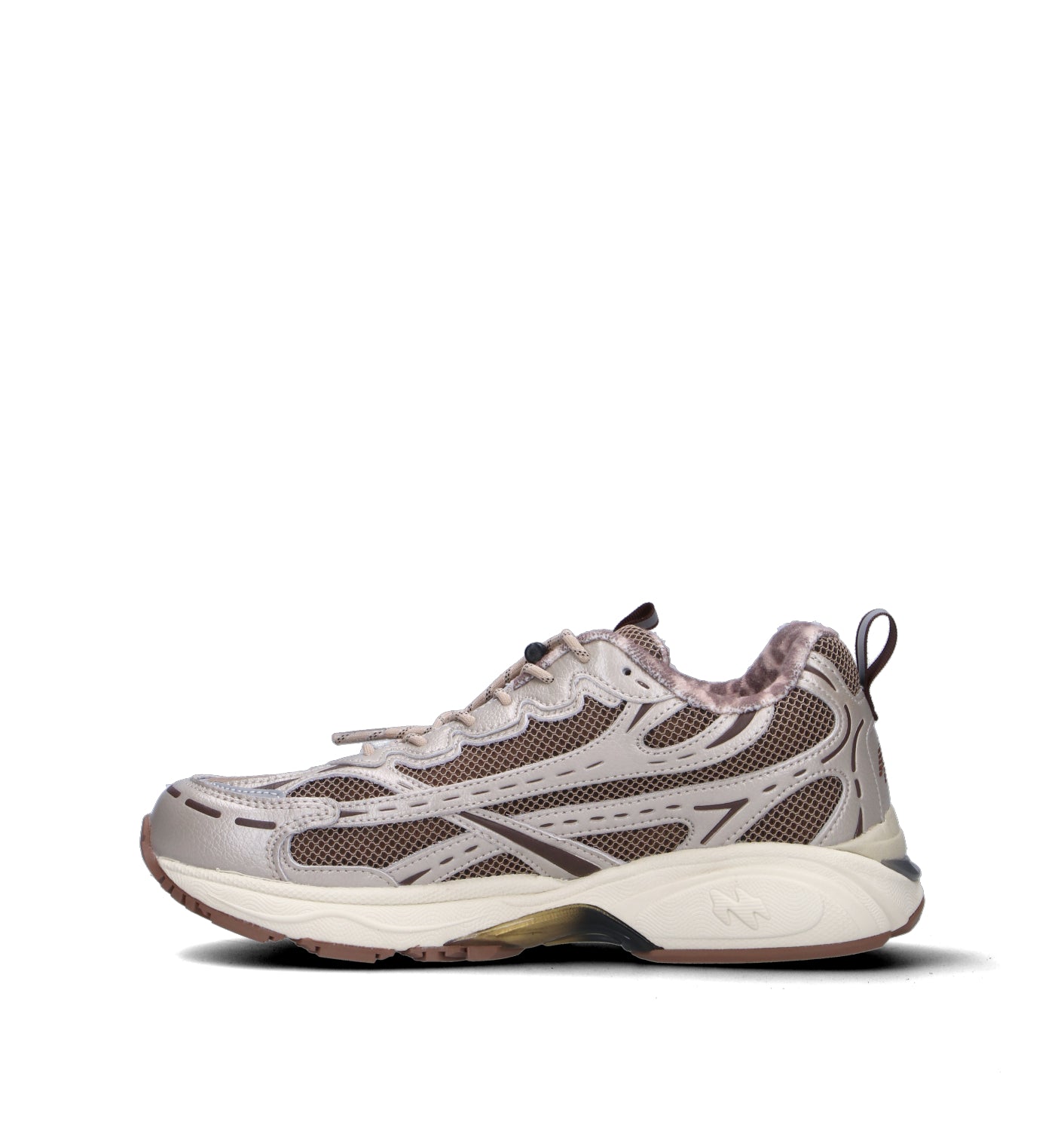 MRP Sneaker donna beige in pelle