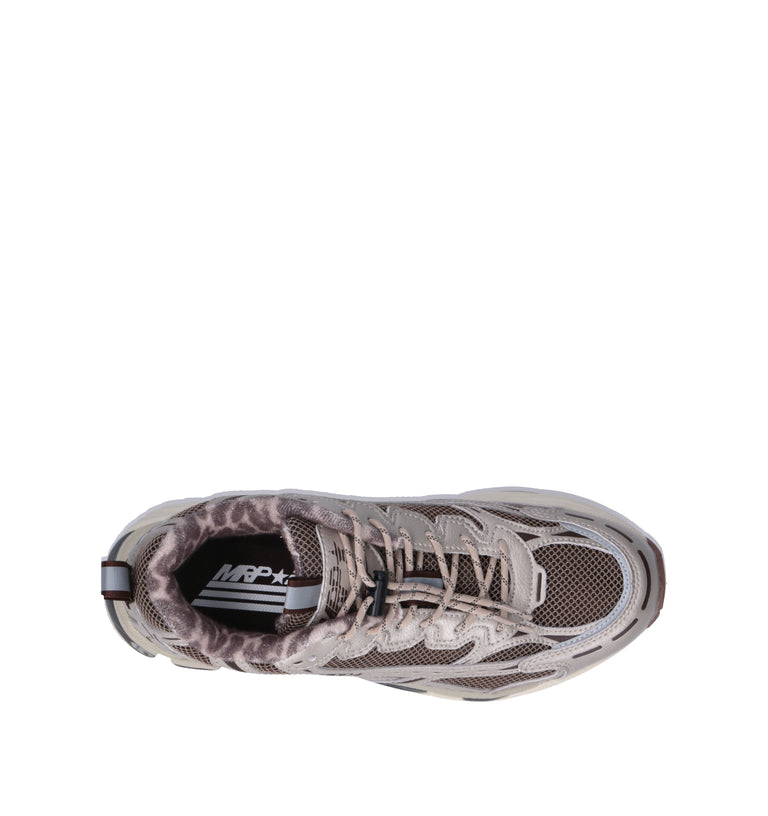 MRP Sneaker donna beige in pelle