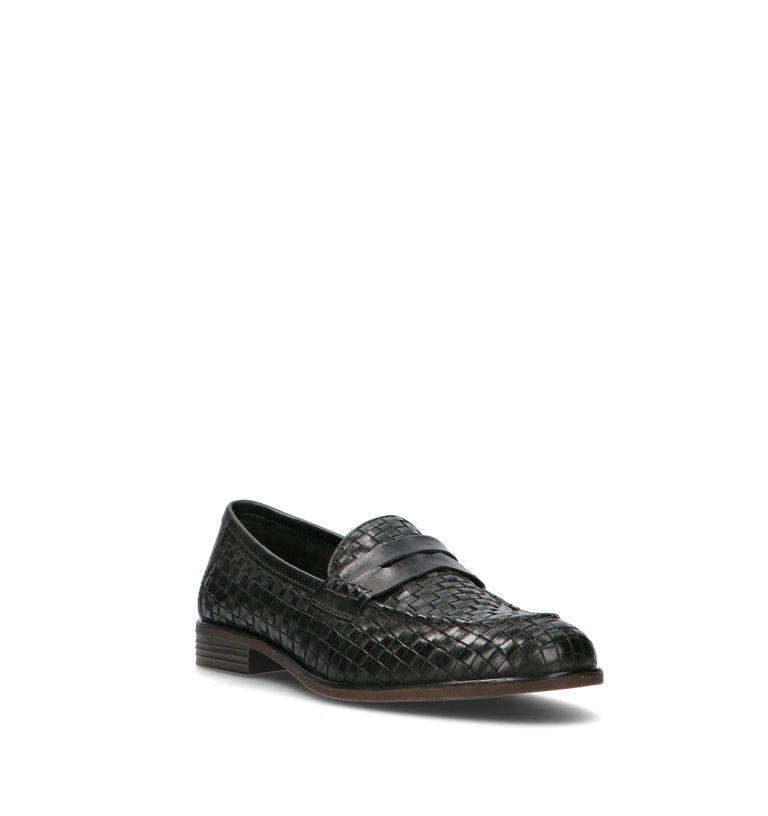 VUEVA Mocassino uomo navy in pelle