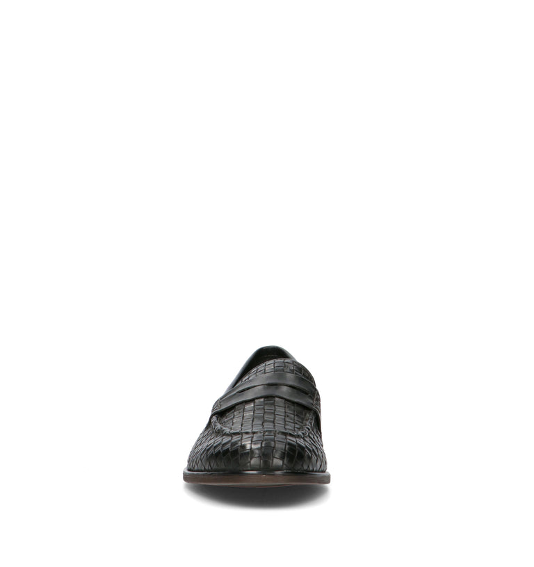 VUEVA Mocassino uomo navy in pelle