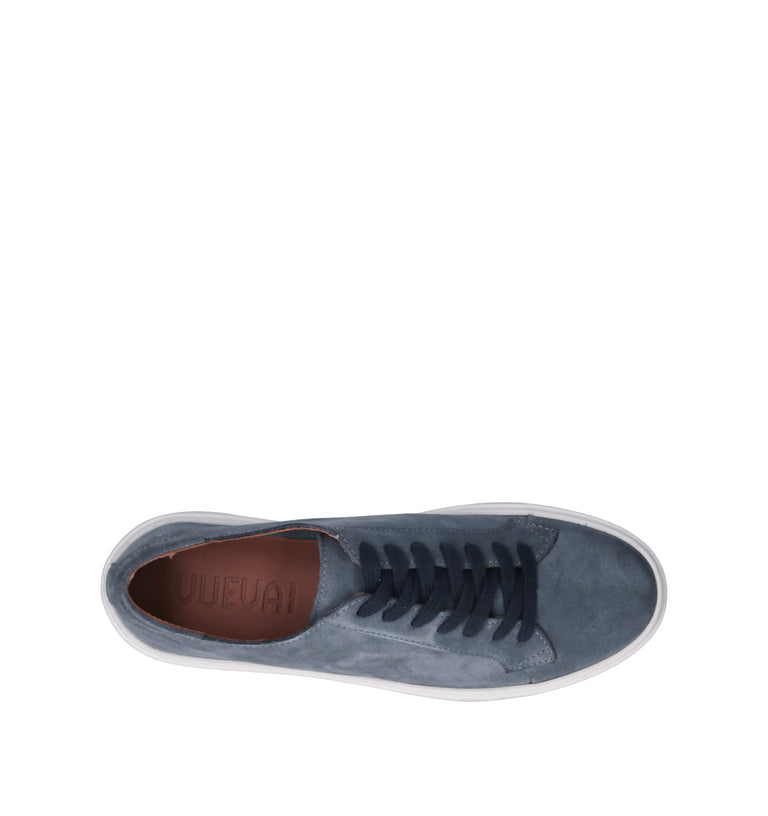 VUEVA Sneaker donna blu in suede