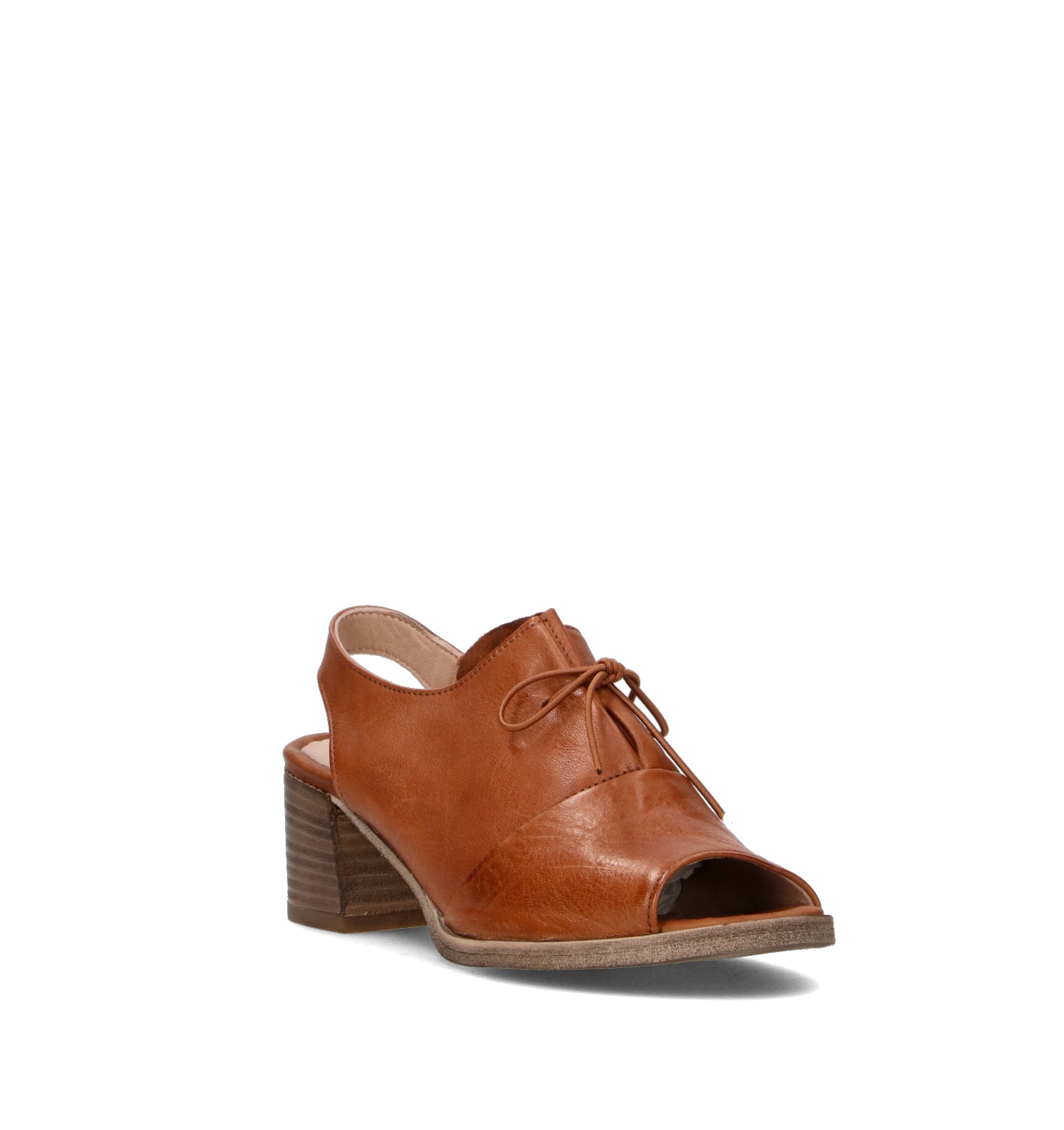 MEZZETINTE Sandalo donna cuoio in pelle