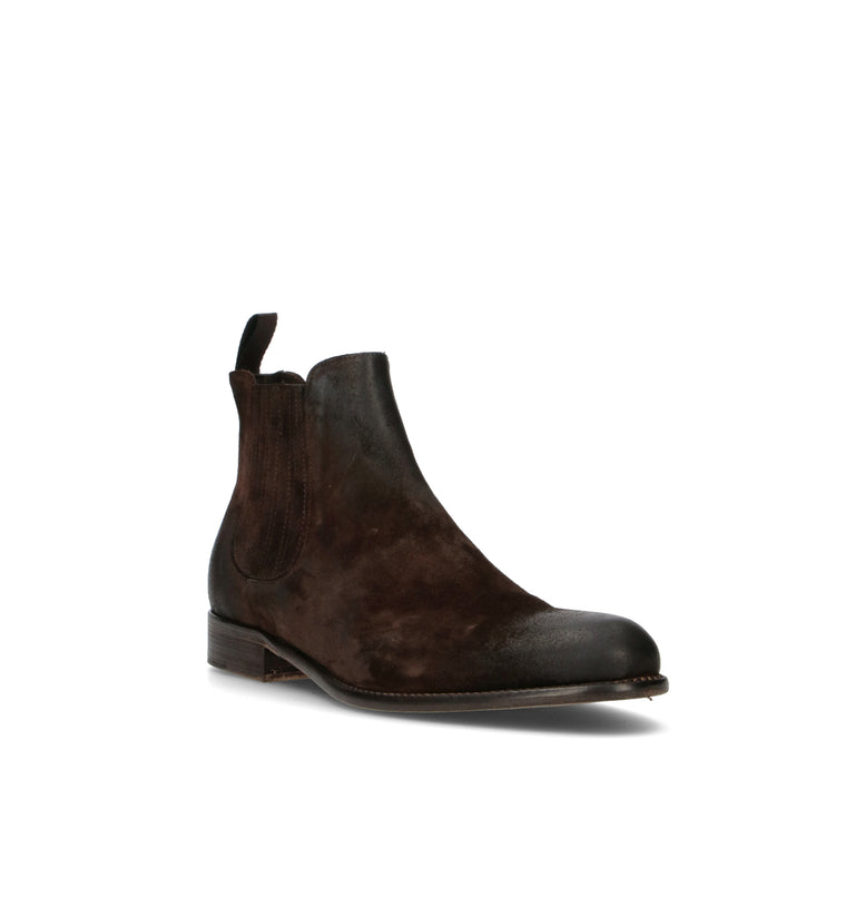MEZZETINTE Beatles uomo testa di moro in suede