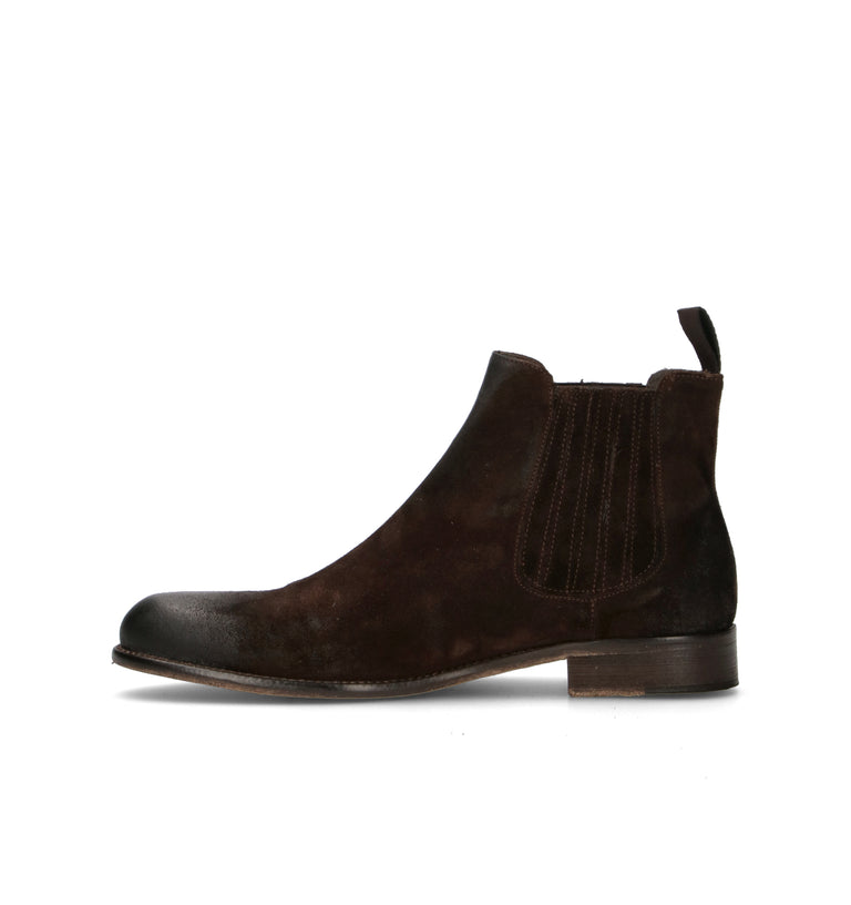MEZZETINTE Beatles uomo testa di moro in suede