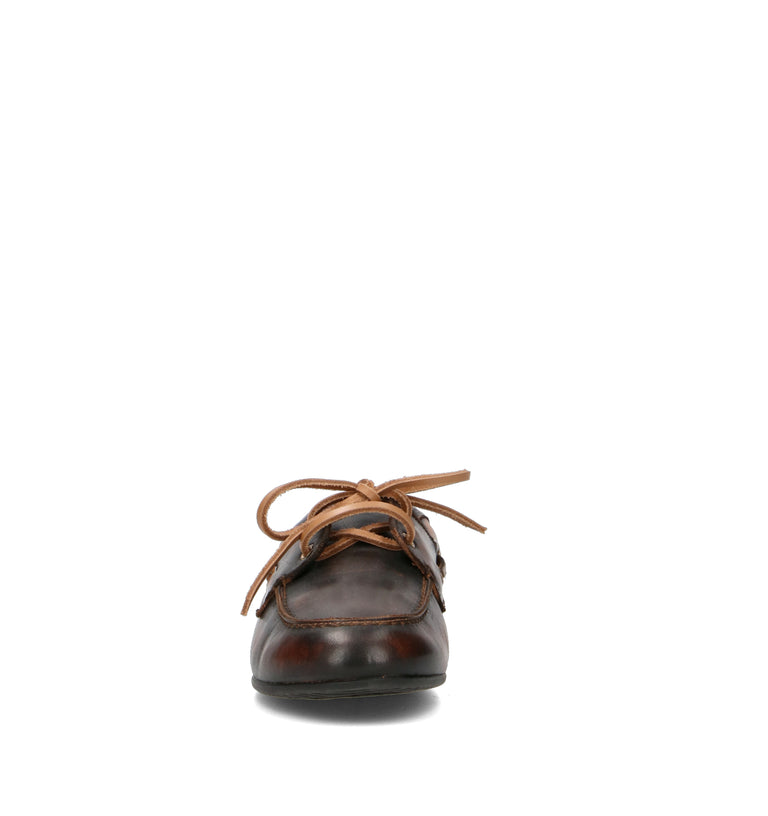 GRAFIA Scarpa barca donna tabacco in pelle