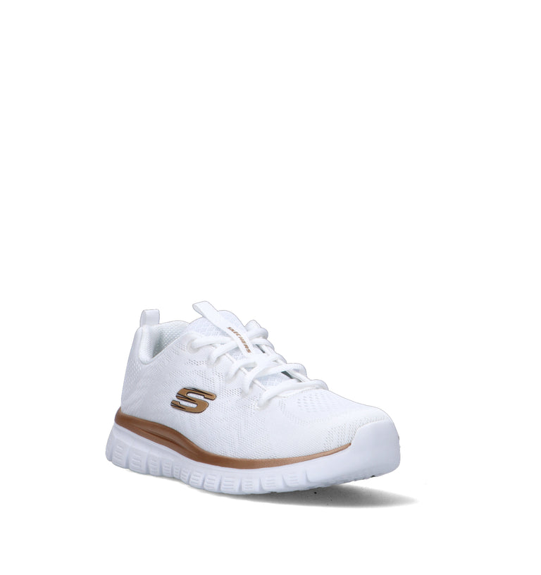 SKECHERS SPORT Sneaker donna bianca