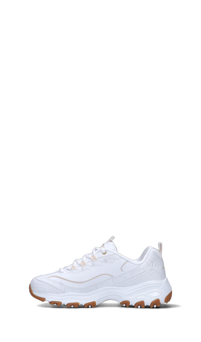 SKECHERS SPORT Sneaker donna bianca in pelle