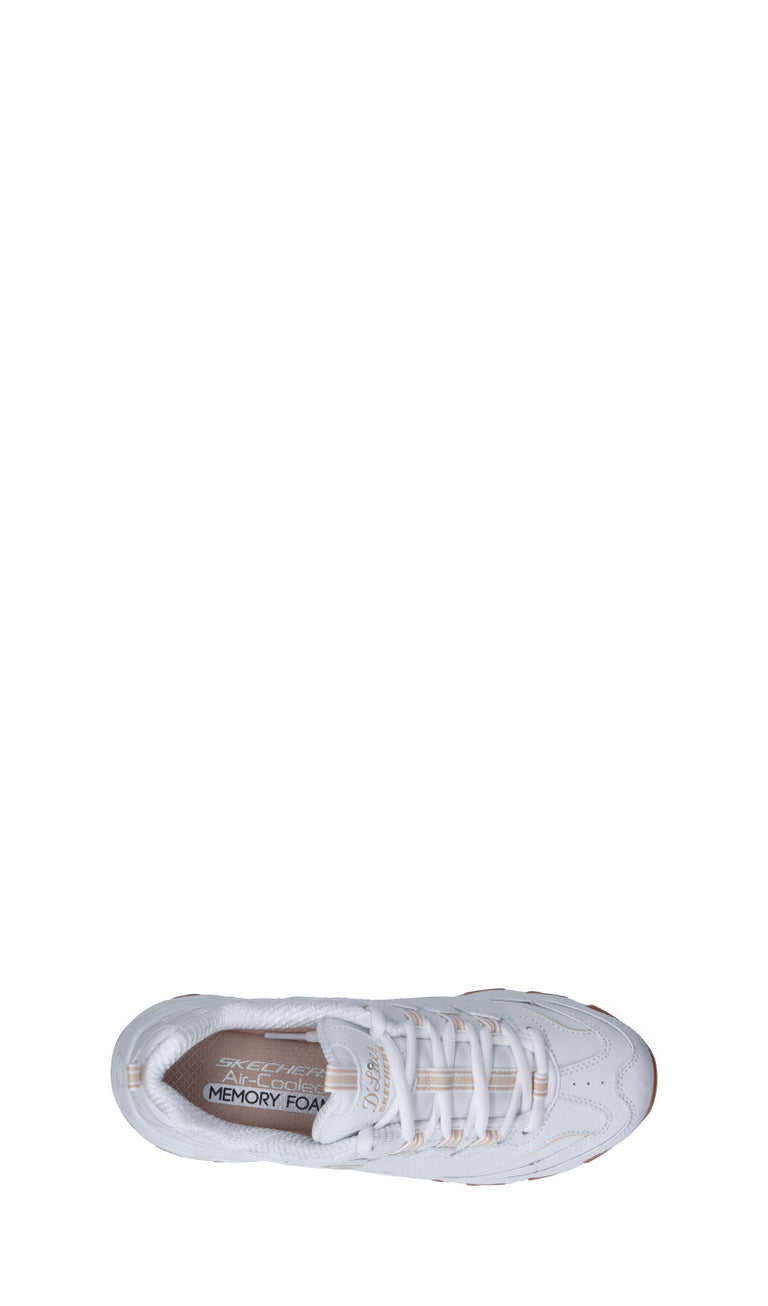 SKECHERS SPORT Sneaker donna bianca in pelle
