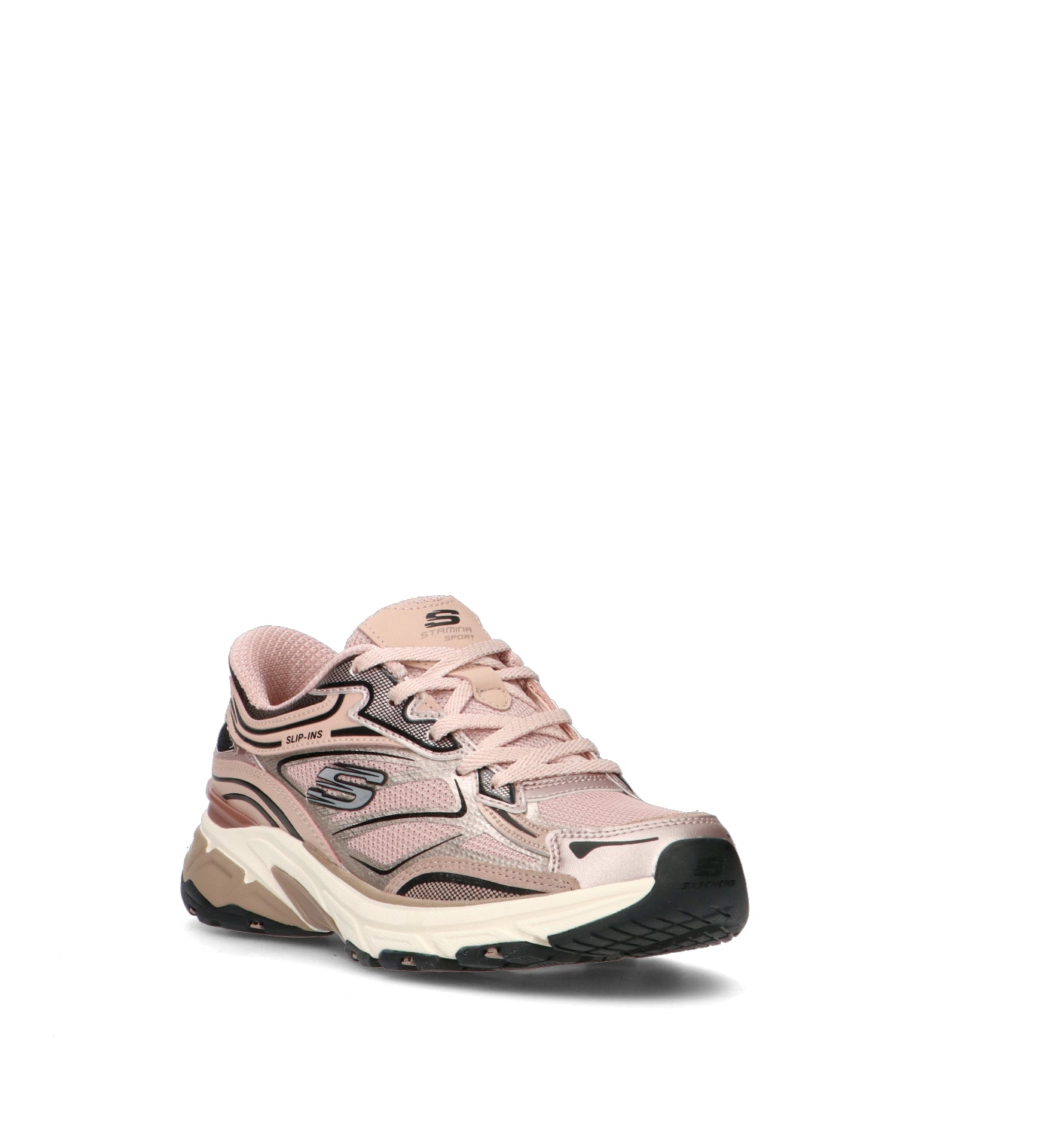 SKECHERS SPORT Sneaker donna oro rosa