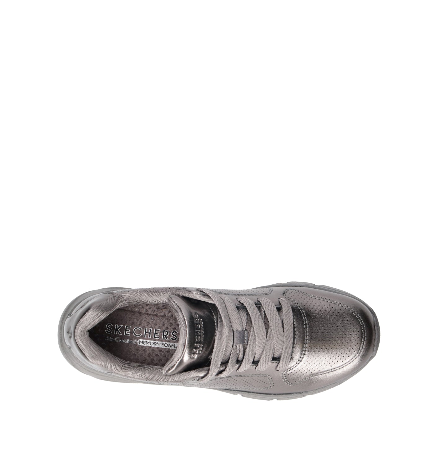 SKECHERS SPORT Sneaker donna peltro in pelle