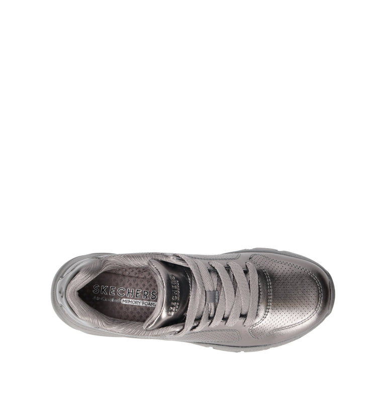 SKECHERS SPORT Sneaker donna peltro in pelle