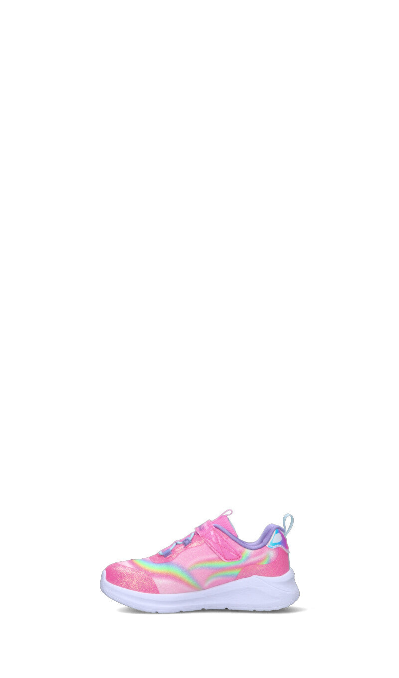 SKECHERS SPORT Sneaker bimba rosa con luci
