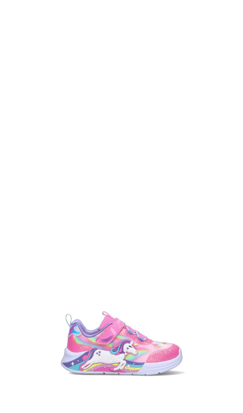 SKECHERS SPORT Sneaker bimba rosa con luci