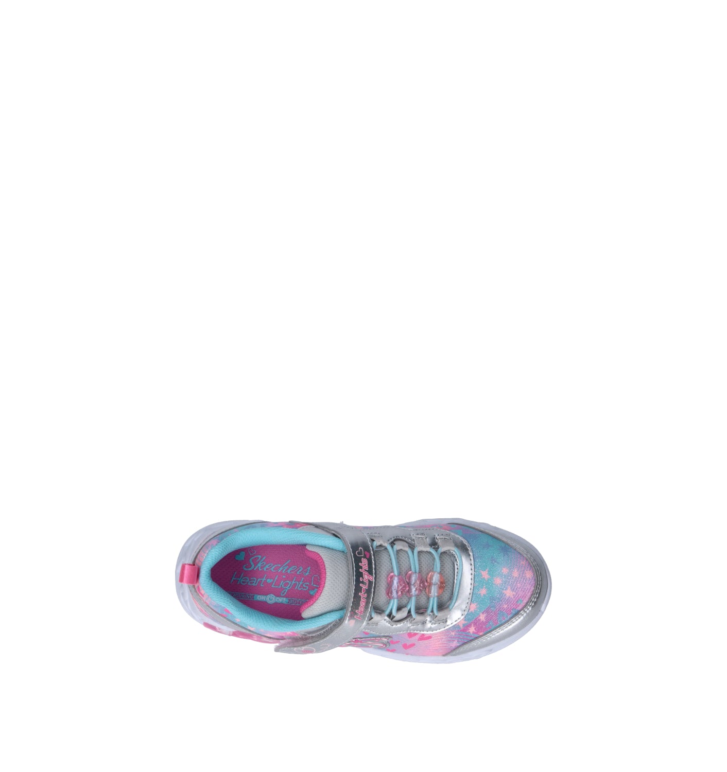 SKECHERS SPORT Sneaker bimba argento