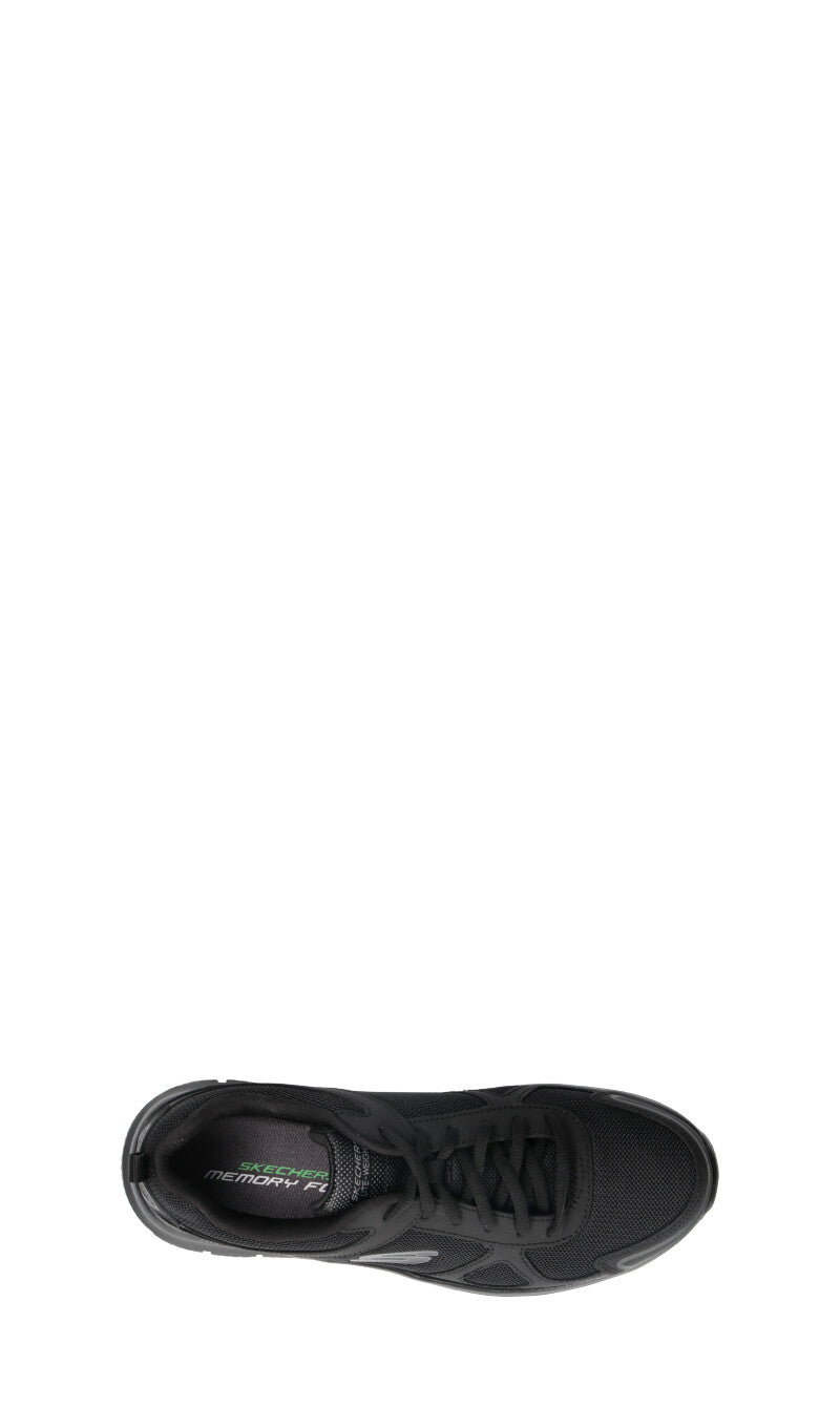 SKECHERS SPORT Sneaker uomo nera in pelle