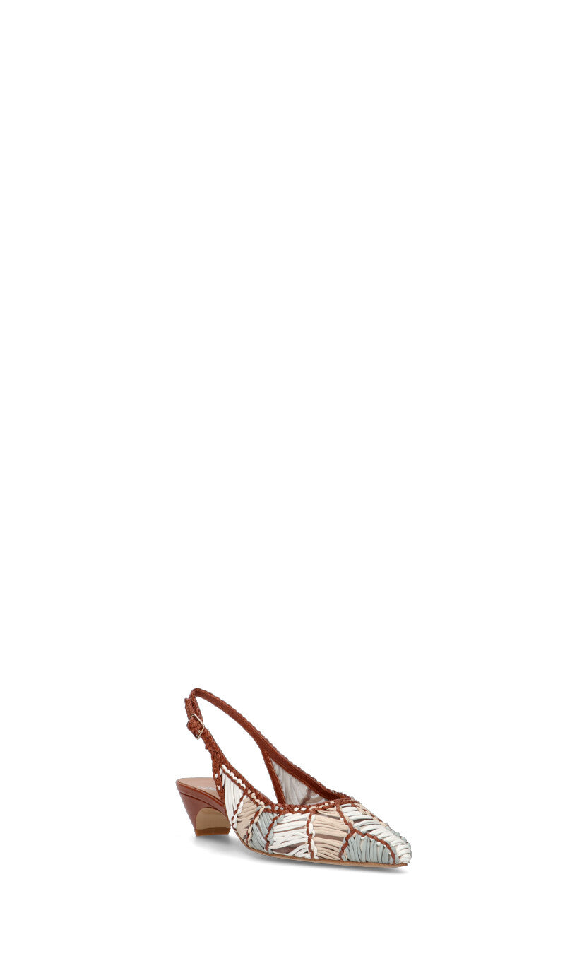 MARTINA T Slingback donna multicolor in pelle