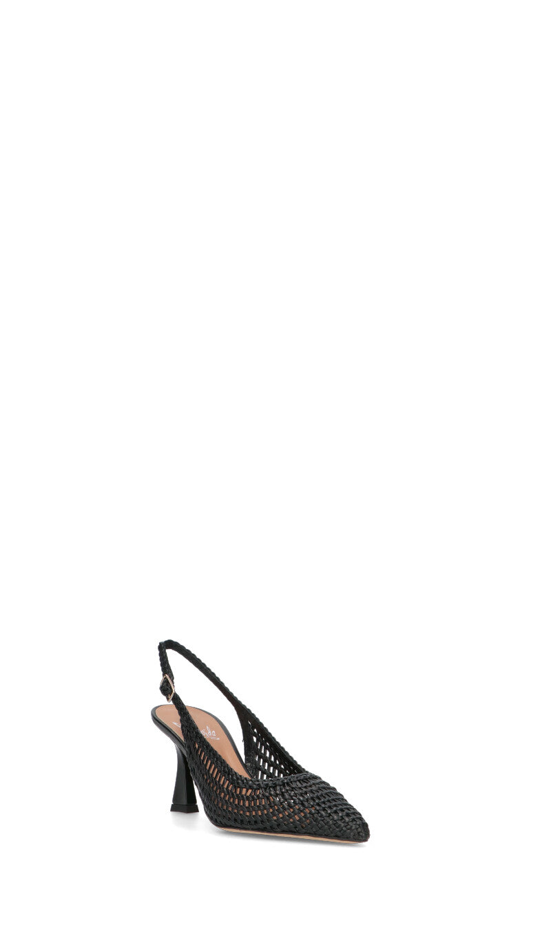 MARTINA T Slingback donna nera in pelle