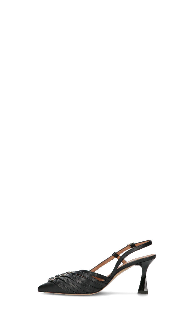 MARTINA T Slingback donna nera in pelle