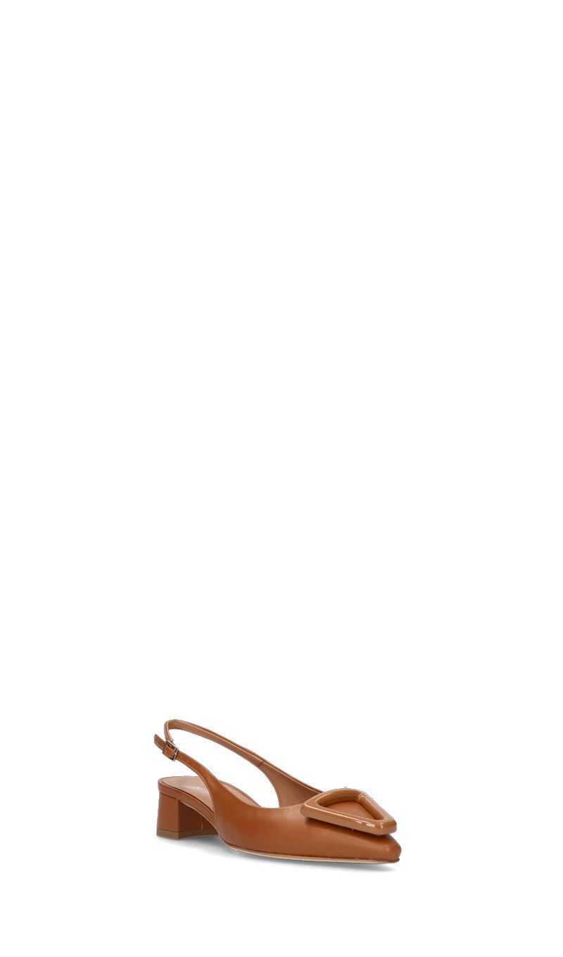 MARTINA T Slingback donna cuoio in pelle