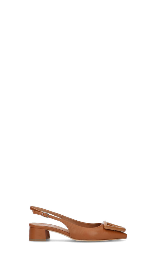 MARTINA T Slingback donna cuoio in pelle