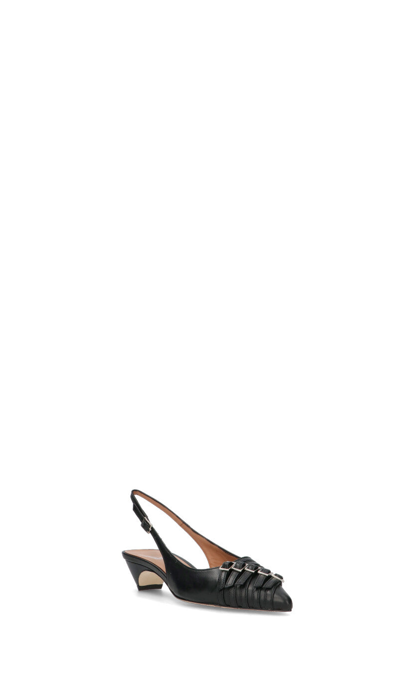 MARTINA T Slingback donna nera in pelle