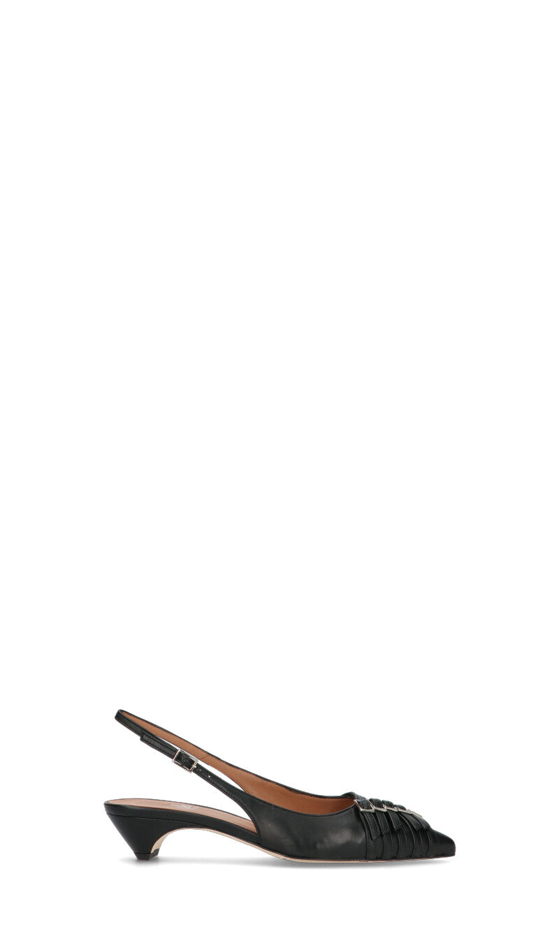 MARTINA T Slingback donna nera in pelle
