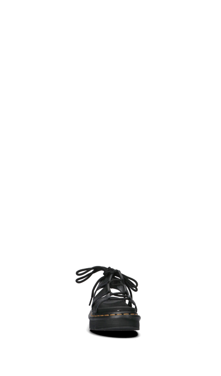 DR. MARTENS Sandalo donna alla schiava nero in pelle