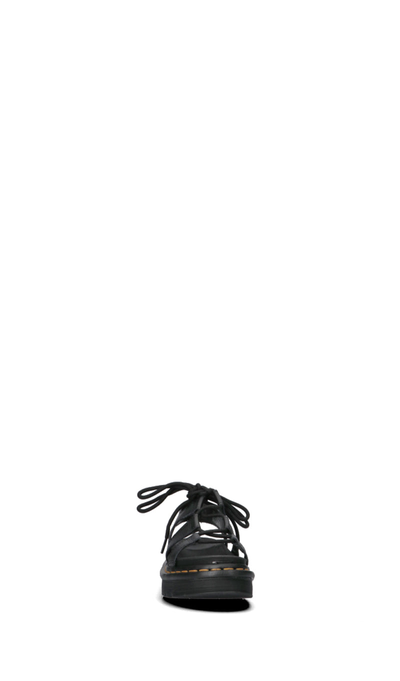 DR. MARTENS Sandalo donna alla schiava nero in pelle