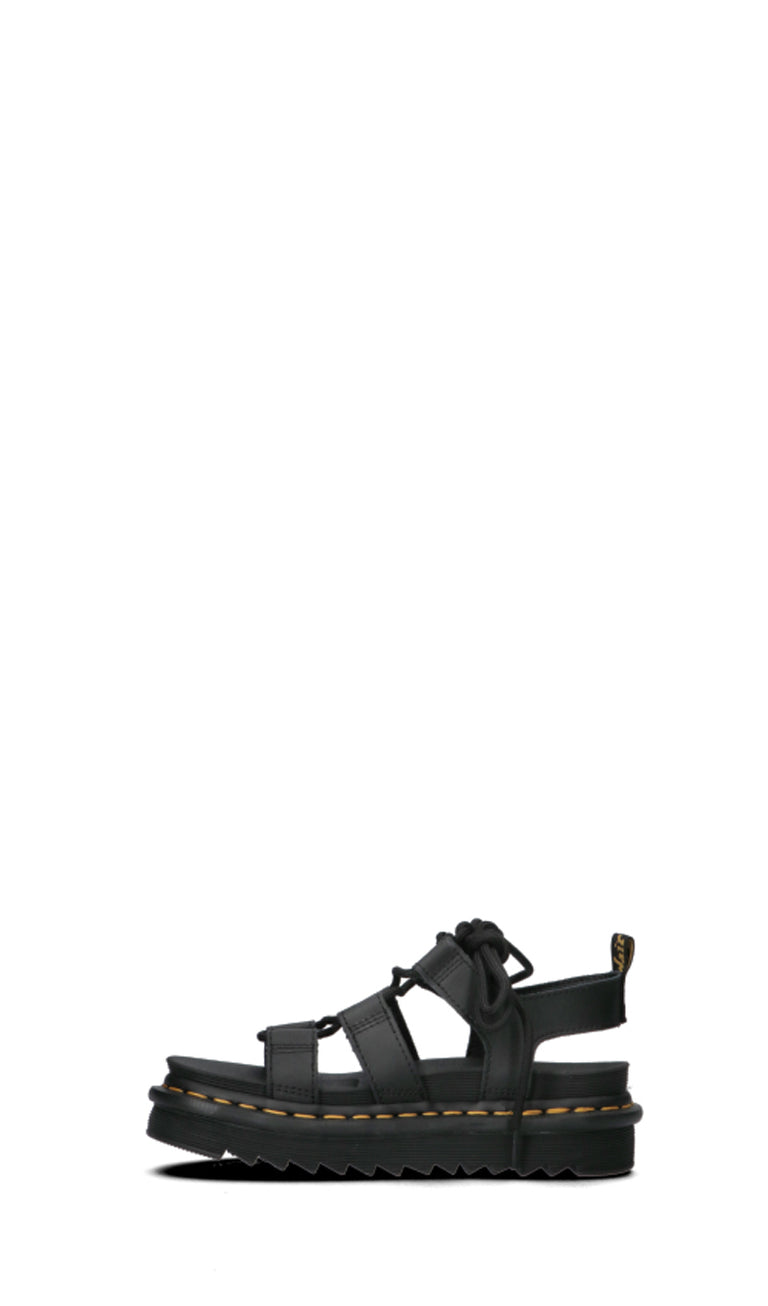 DR. MARTENS Sandalo donna alla schiava nero in pelle
