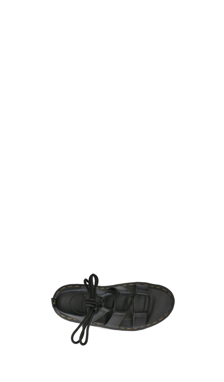 DR. MARTENS Sandalo donna alla schiava nero in pelle