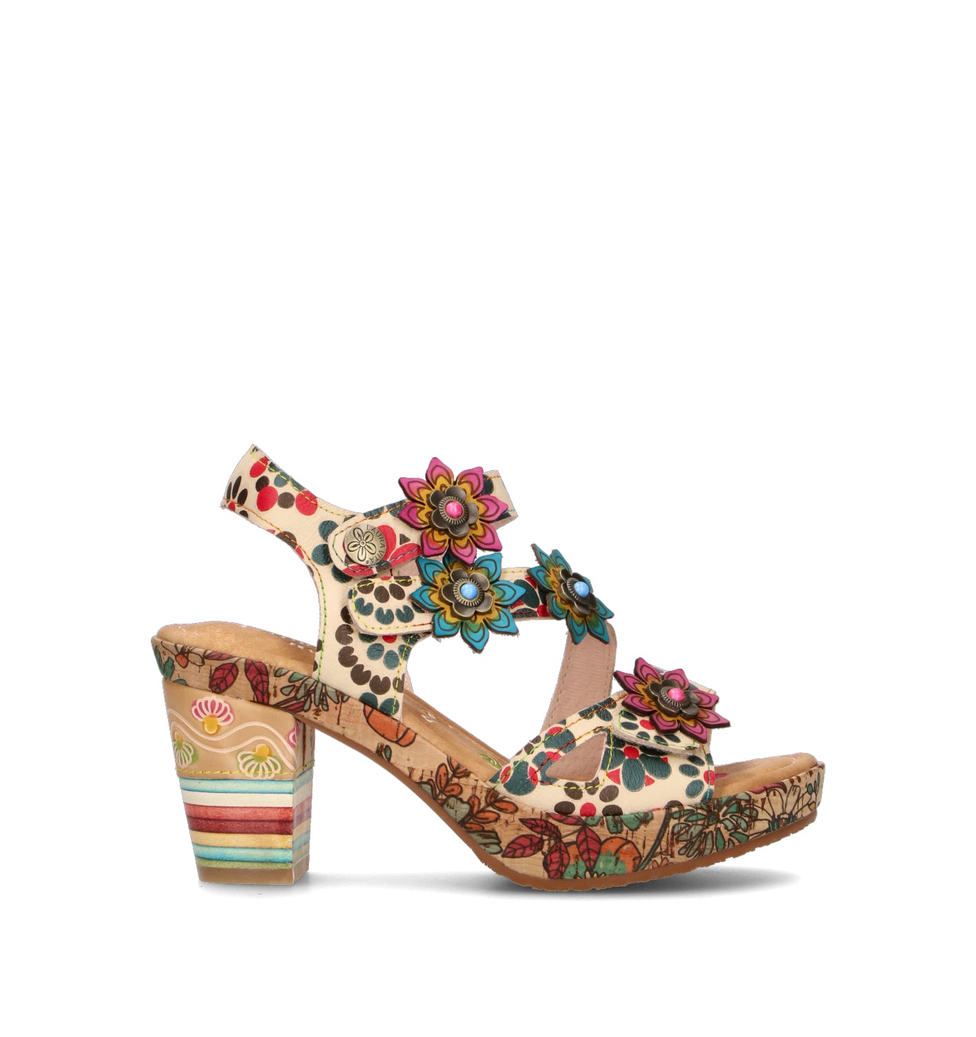LAURA VITA Sandalo donna beige in pelle
