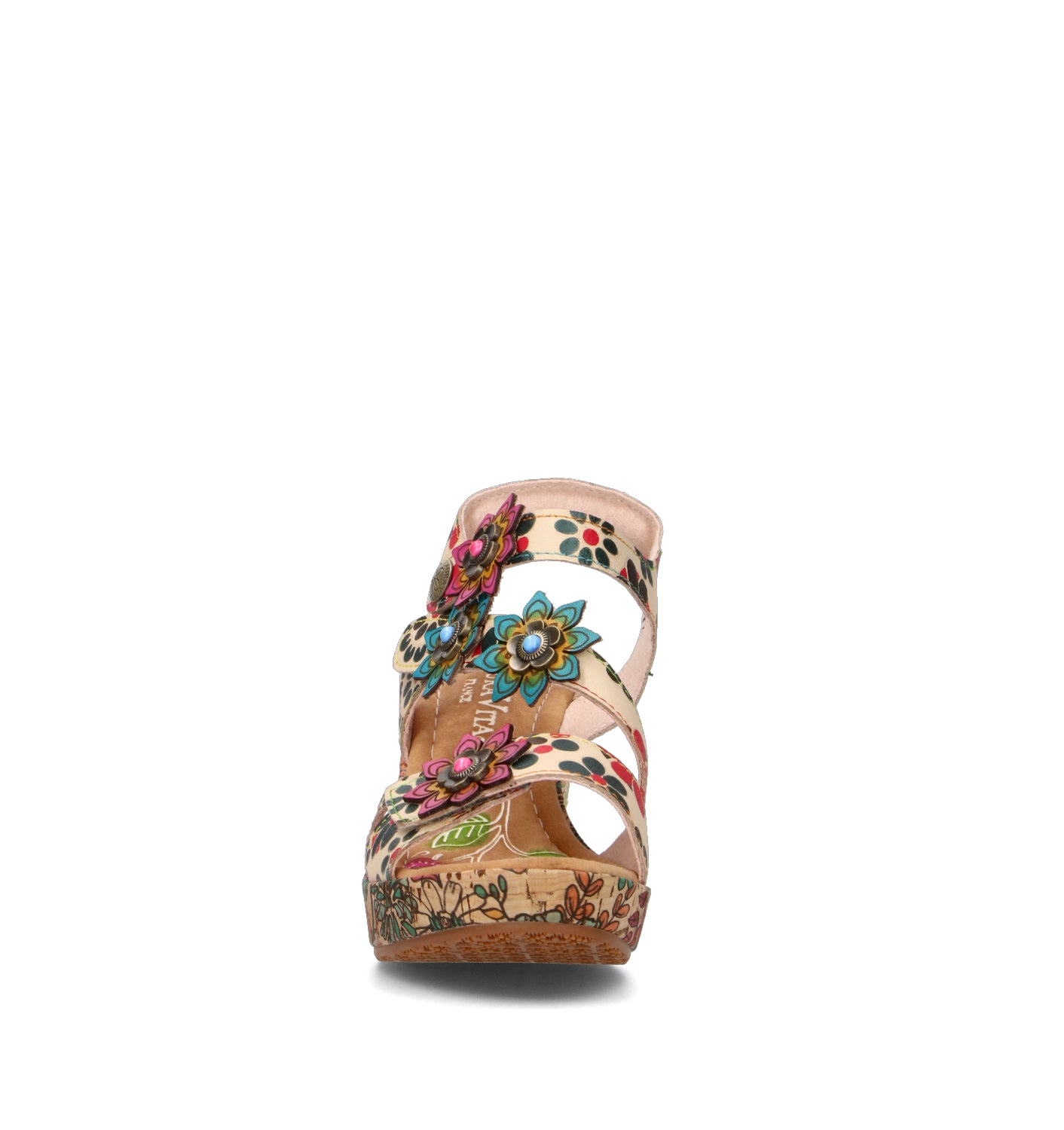 LAURA VITA Sandalo donna beige in pelle