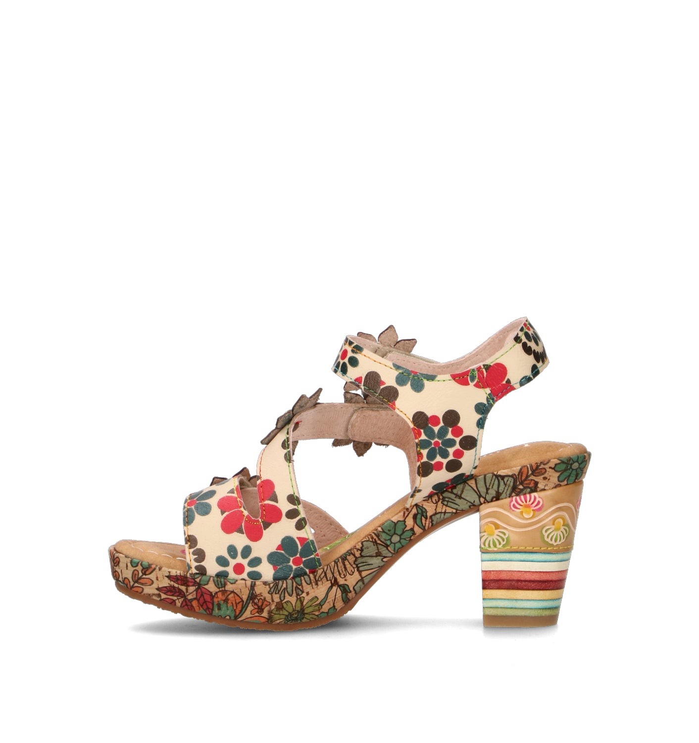 LAURA VITA Sandalo donna beige in pelle