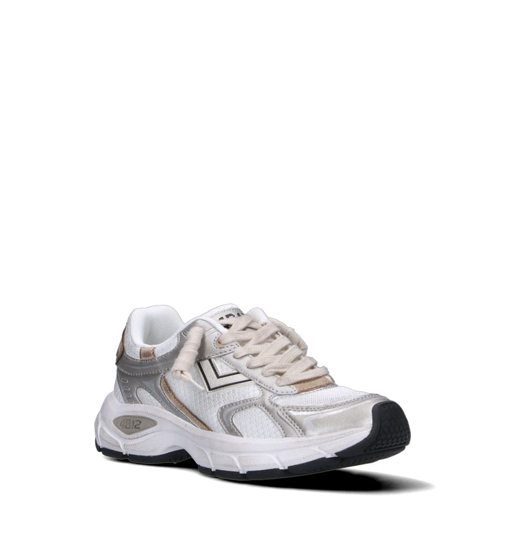 QUATTROBARRADODICI Sneaker donna platino